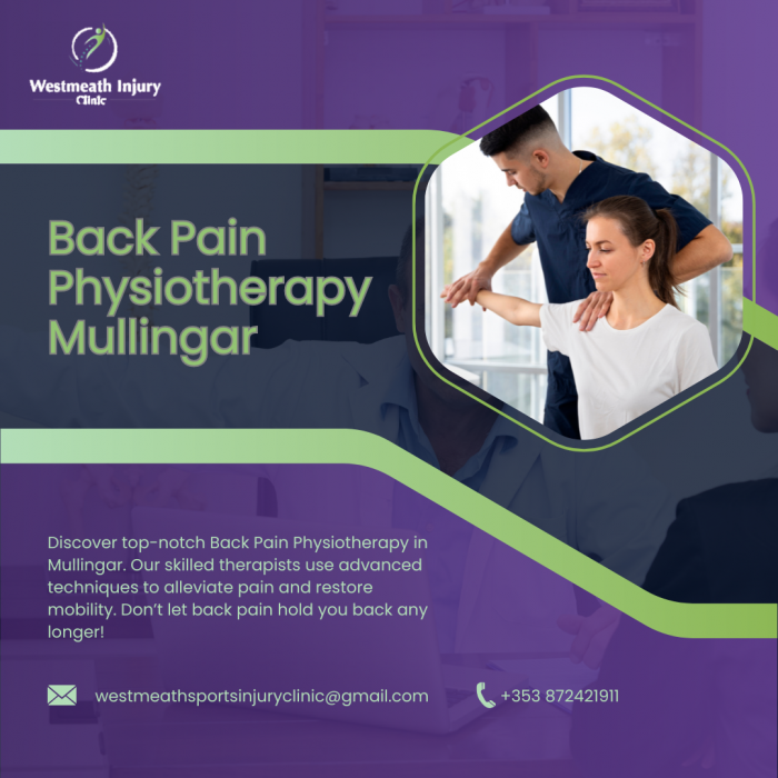 Looking for a Back Pain Physiotherapy Mullingar? Contact us for specialized treatment
