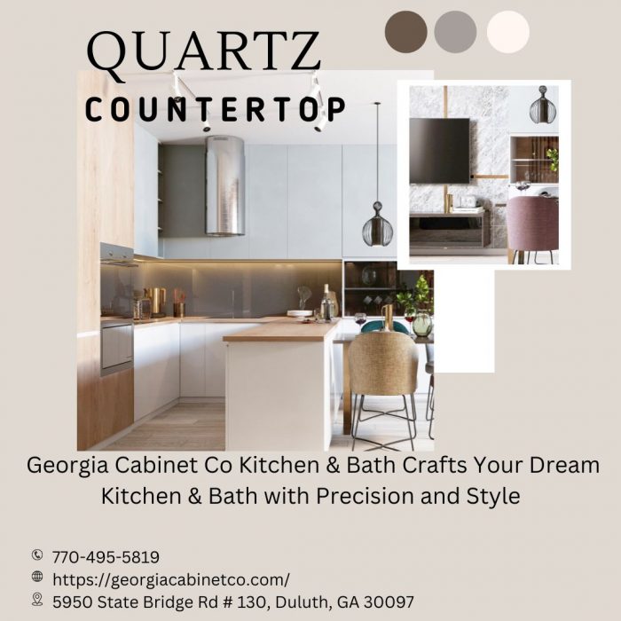 Custom Quartz Countertop Solutions at Georgia Cabinet Co Kitchen & Bath, Duluth, GA