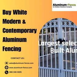 Buy White Modern & Contemporary Aluminum Fencing