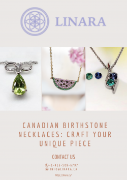 Canadian Birthstone Necklaces: Craft Your Unique Piece