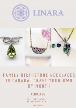 Family Birthstone Necklaces in Canada: Craft Your Own by Month
