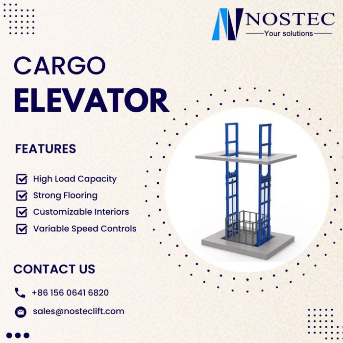 Efficient Cargo Elevators for Industrial & Commercial Use | Nostec Lift