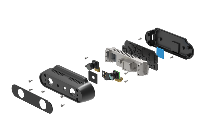 detailed exploded view demonstration： Depth Sensor_CS30