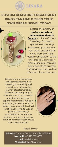 Custom Gemstone Engagement Rings Canada – Craft your own perfect jewel