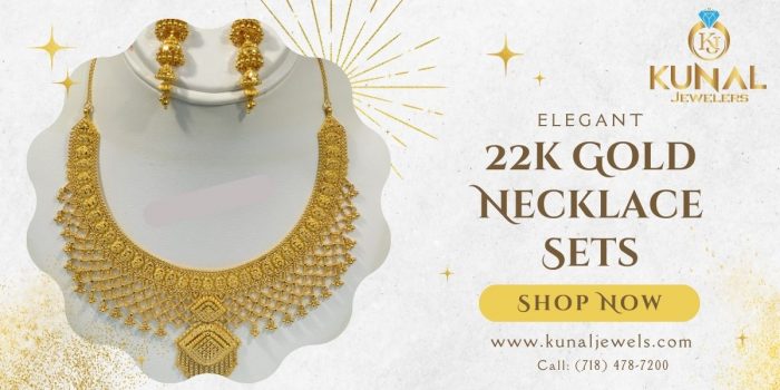 Elegant 22k Gold Necklace Sets