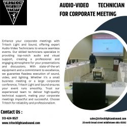 Elevate Your Corporate Meetings with Audio-Video Technician