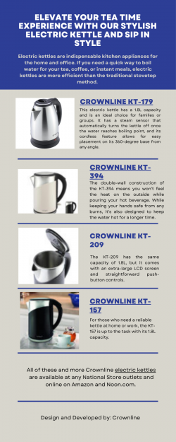 Elevate Your Tea Time Experience with Our Stylish Electric Kettle and Sip in Style