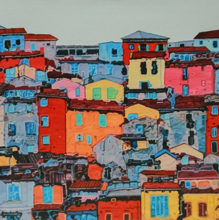 Buy Online Ganesh Pokharkar’s Painting -European Town- Artazzle