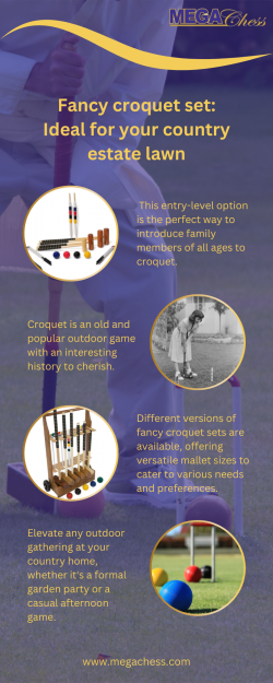 Fancy croquet set: Ideal for your country estate lawn | MegaChess
