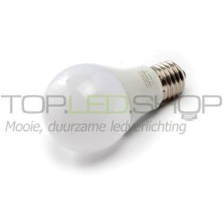 LED Lamp 230V, bol mat, 6W, Warmwit, E27, dimbaar