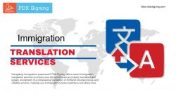 Immigration translation services