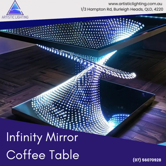 Infinity Mirror Coffee Table – Artistic Lighting
