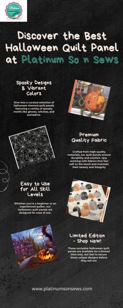 Discover the Best Halloween Quilt Panel at Platinum So n Sews