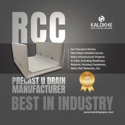RCC Precast U-Drain Pipe Manufacturer in Pune