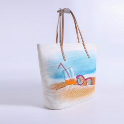 Discover Sustainable Style with Straw Beach Bags from our Factory!