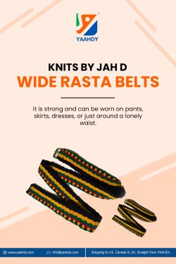 Knits by Jah D – Wide Rasta Belts