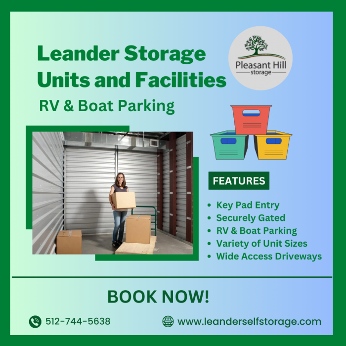 Leander Storage Units & Facilities at Pleasant Hill Storage