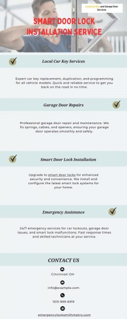 Local Car Key and Garage Door Services – Smart Door Lock Installation Service