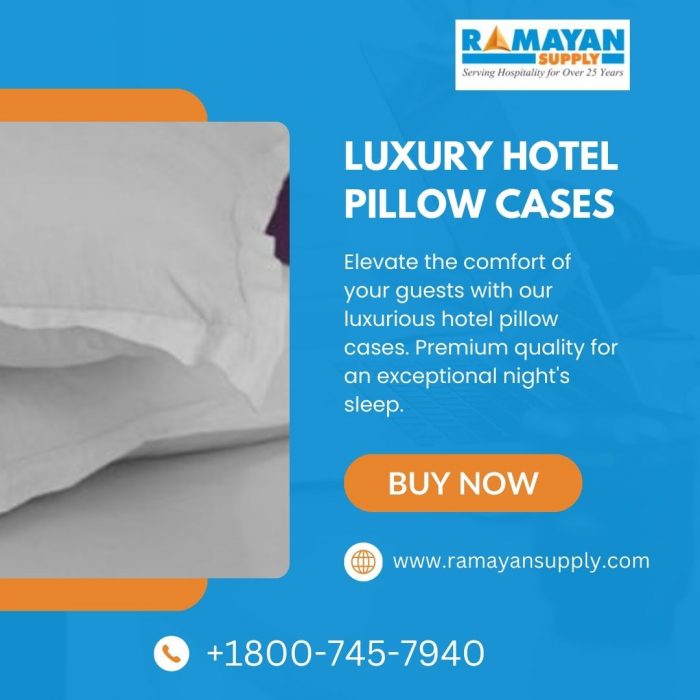 Luxurious Hotel Pillow Cases from Ramayan Supply