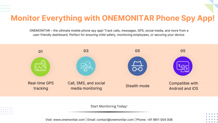 Monitor Everything with ONEMONITAR Phone Spy App!
