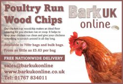Poultry run wood chips Bulk