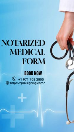 NOTARIZED MEDICAL FORM