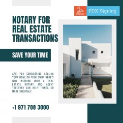 Notary for real estate transactions