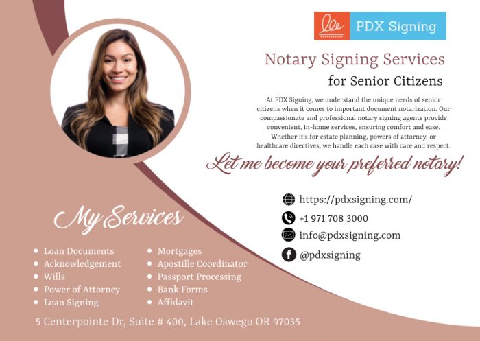 Notary Signing Services for Senior Citizens