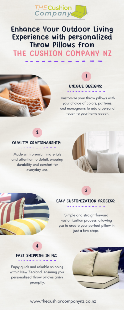Enhance Your Outdoor Living Experience with personalized Throw Pillows from The Cushion Company Nz