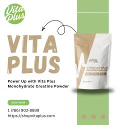 Power Up with Vita Plus Monohydrate Creatine Powder