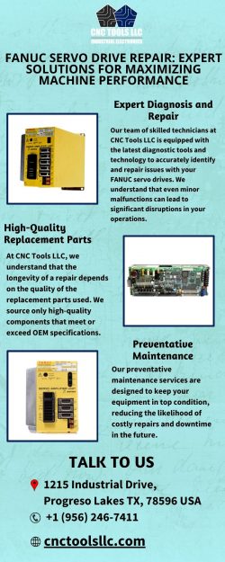 Professional Fanuc Servo Drive Repair Services by CNC Tools LLC