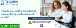 How do you fix the QuickBooks issue of being unable to send emails?