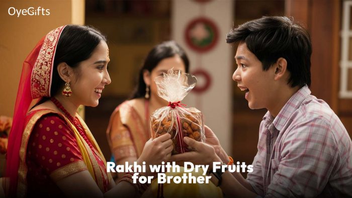 Rakhi with Dry Fruits for Brother Online