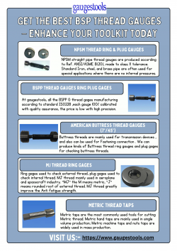 Get High-Quality BSP Thread Gauge Available