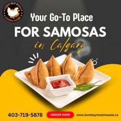 Varieties of Samosas at Samosa Factory in Calgary NE