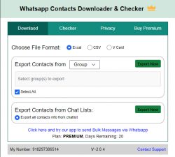 Worldwide WhatsApp data scraper
