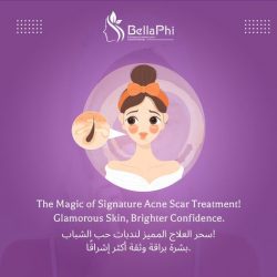 Experience the transformative benefits of our Signature Acne Scar Treatment By BellaPhi