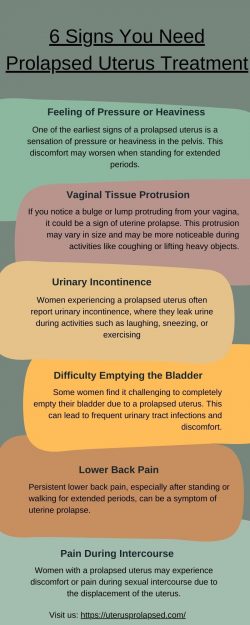 6 Signs You Need Prolapsed Uterus Treatment