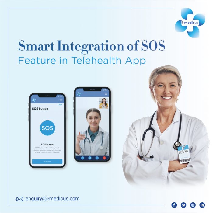 Smart Integration of SOS feature in Telehealth App