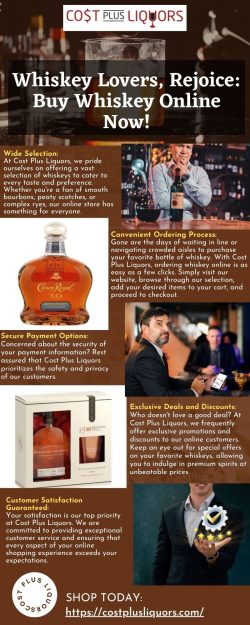 Skip the Store: Buy Whiskey Online Hassle-Free!