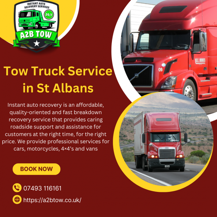 Toe Truck Service In St Albuns