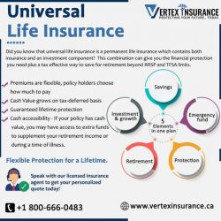 Universal Life Insurance Canada with Vertex Insurance and Investments Inc