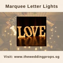 Use Marquee Letter Lights to Create Unique Wedding