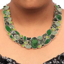 Radiant Elegance: Uvarovite Necklaces
