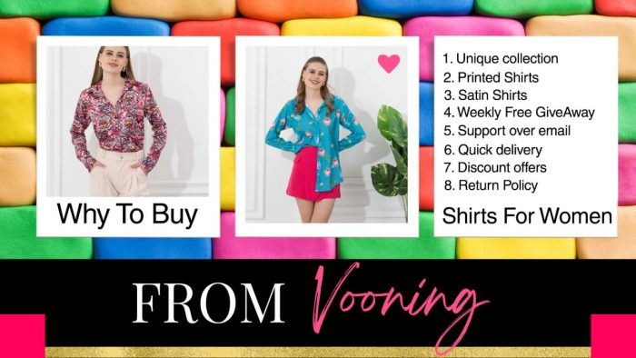 Why Buy Shirts for Women From Vooning?
