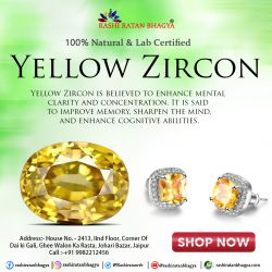 Shop Natural Yellow Zircon Stone Online At best Price
