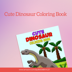 Dinosaur-themed coloring book