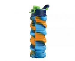 Collapsible Silicone Wattle Bottle- Flip Lid