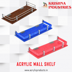 Acrylic Self | Acrylic Bathroom Shelf | Acrylic Wall Mounted Shelves