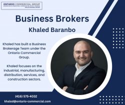 Business Broker Ontario | Khaled Baranbo | Ontario Commercial Group